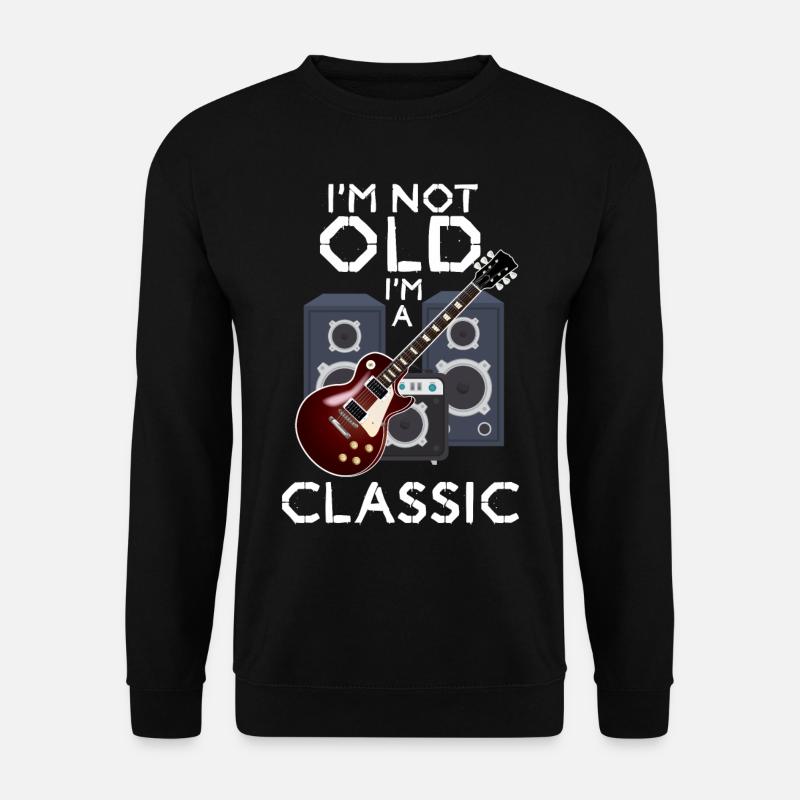 Old school classical guitar musician guitarist - Unisex Sweatshirt - black