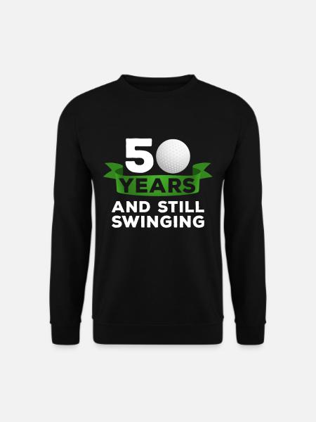 50 Jahre Golfer 50. Geburtstag Golf Golfspieler - Unisex Pullover - Schwarz