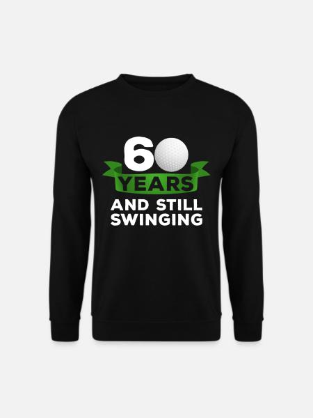 60 Jahre Golfer 60. Geburtstag Golf Golfspieler - Unisex Pullover - Schwarz