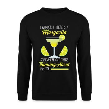 Hilarious Margarita Tequila Funny alcohol consumption - Unisex Sweatshirt - black - Front - Alina (178cm) & Michal (187cm)
