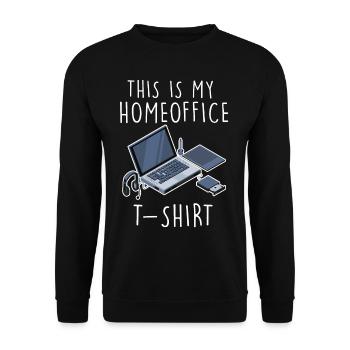Humour informatique humour de bureau à domicile - Sweat-shirt Unisexe - noir - Devant - Alina (178cm) & Michal (187cm)
