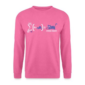 String theory kitten science physicist cat - Unisex Sweatshirt - pink - Front