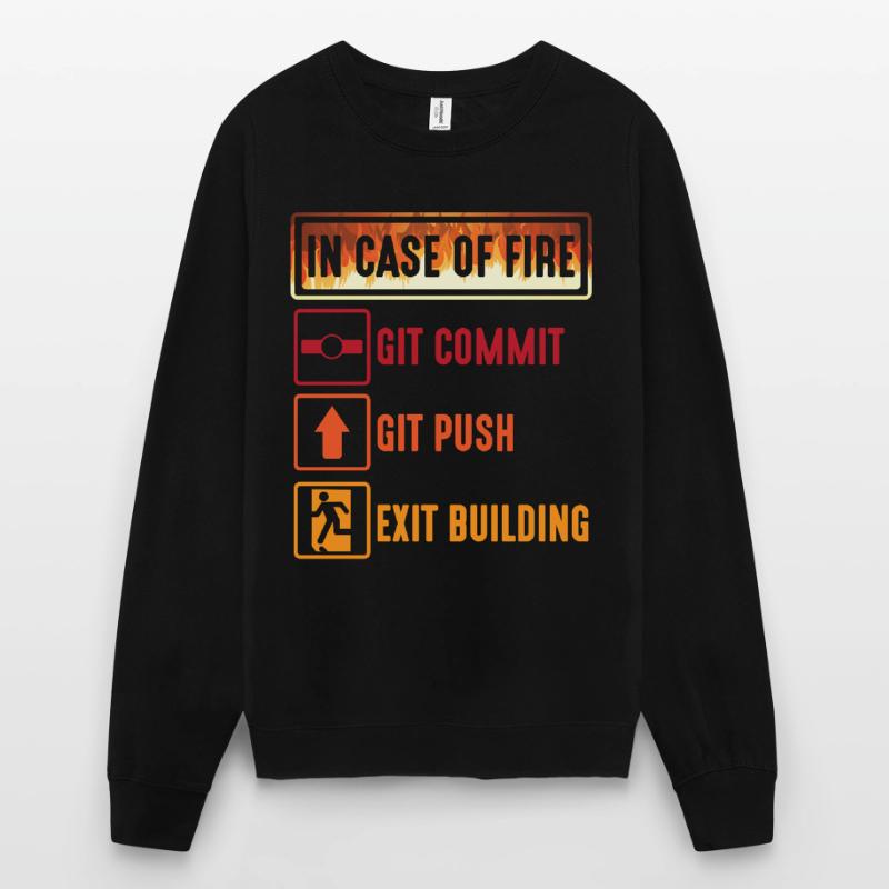 Git commit git push Programmierer IT Informatiker Unisex Pullover