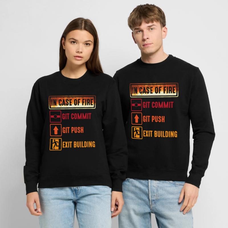 Git commit git push Programmierer IT Informatiker Unisex Pullover