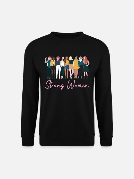 Starke Frauen Stolze Vielfalt Gleichberechtigung - Unisex Pullover - Schwarz