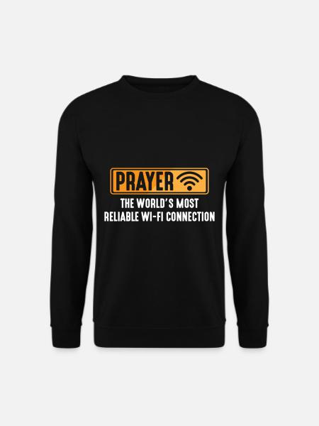 Christliches Pfarrer Gebet Jesus Glaube Verbindung - Unisex Pullover - Schwarz