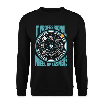 IT Fachmann Computer Programmierer Humor - Unisex Pullover - Schwarz - Vorne - Alina (178cm) & Michal (187cm)