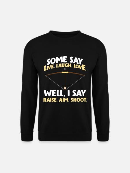 Funny archer target archery - Unisex Sweatshirt - black