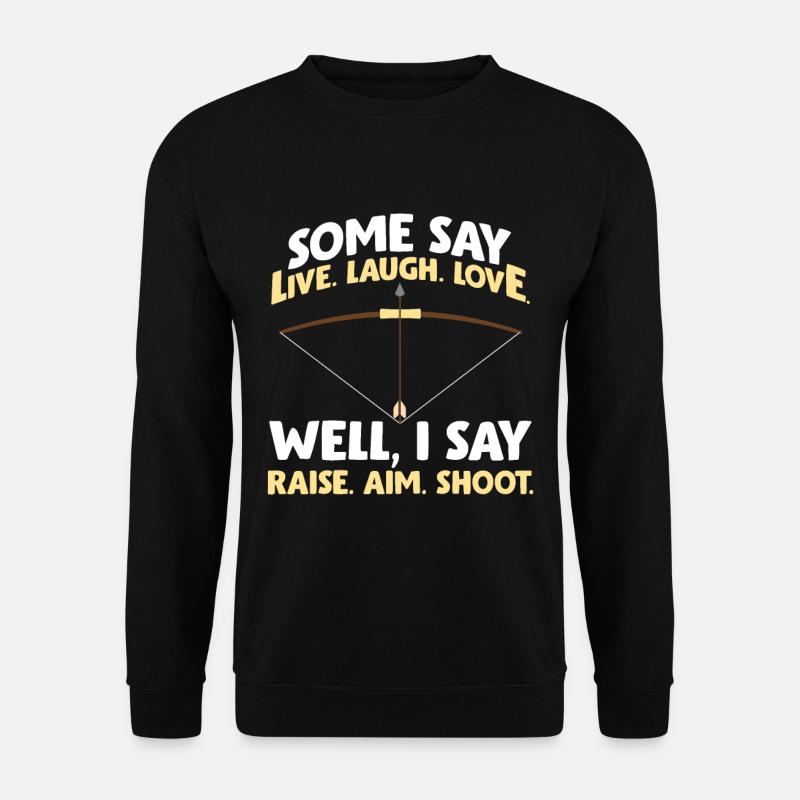 Funny archer target archery - Unisex Sweatshirt - black