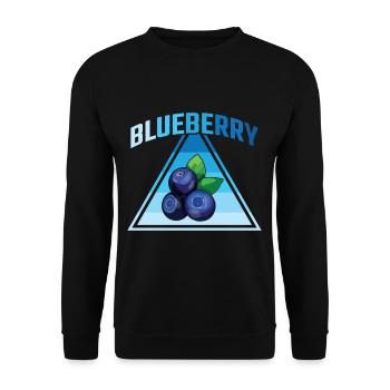 Vintage blueberry retro fruit gardening love - Unisex Sweatshirt - black - Front - Alina (178cm) & Michal (187cm)