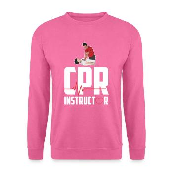 Zertifizierter Erste Hilfe Ausbilder Ambulanz - Unisex Pullover - Pink - Vorne