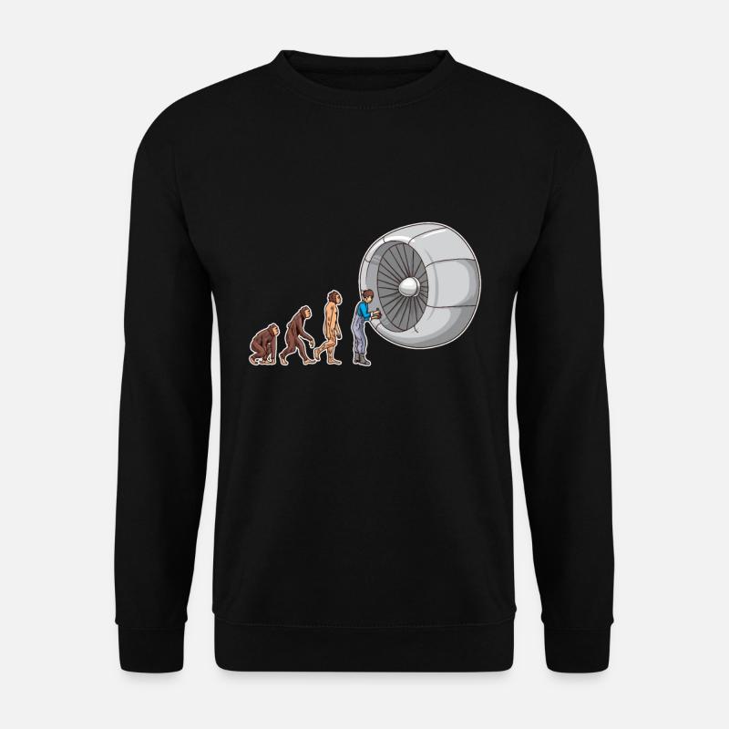 Technicien aéronautique évolution mécanique aéronautique - Sweat-shirt Unisexe - noir