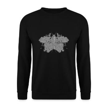 Psychologie du test des taches d'encre de Rorschach - Sweat-shirt Unisexe - noir - Devant - Alina (178cm) & Michal (187cm)