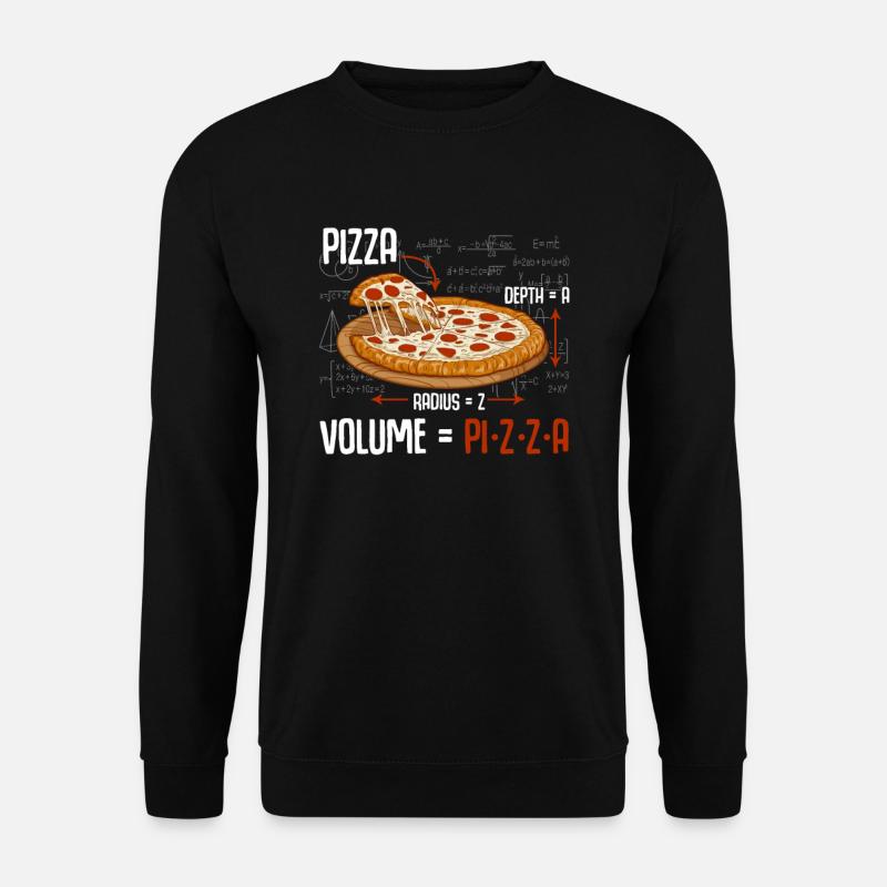 Pizza Mathematik Formel Physik Wissenschaft - Unisex Pullover - Schwarz