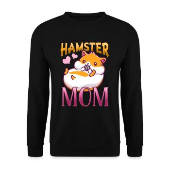 Hamster doux Amour amoureux - Sweat-shirt Unisexe - noir - Devant - Alina (178cm) & Michal (187cm)