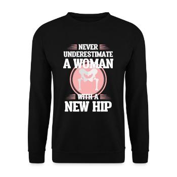 Chirurge chirurgicale épouse Mère Rétablissement - Sweat-shirt Unisexe - noir - Devant - Alina (178cm) & Michal (187cm)
