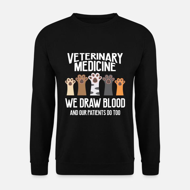 Veterinärmedizin Veterinärtechnik Tierrettung - Unisex Pullover - Schwarz