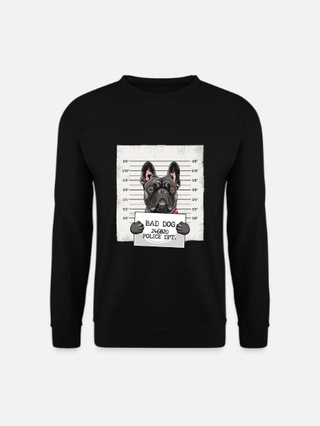 Kubek Więzienny Buldog Francuski - Bluza unisex - czarny
