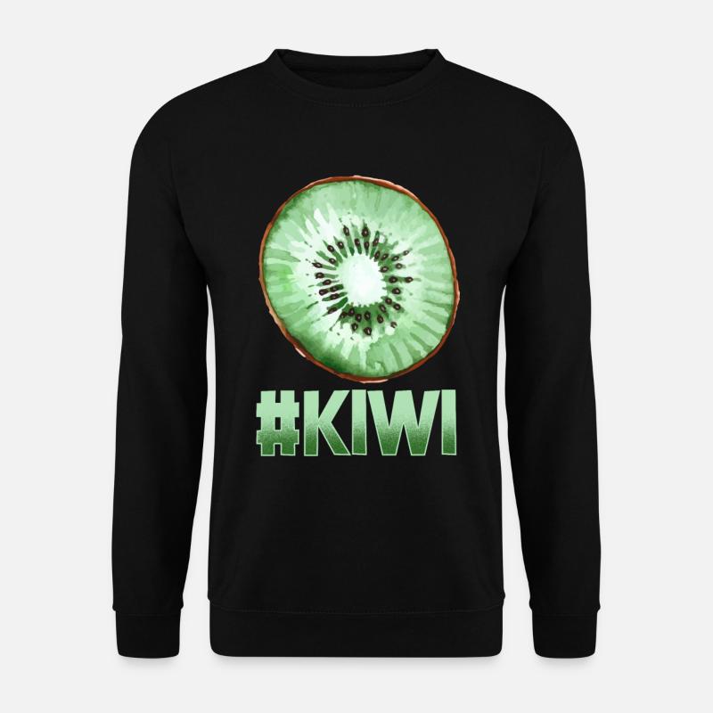 Kiwi slice fruit Halloween fruit - Unisex Sweatshirt - black