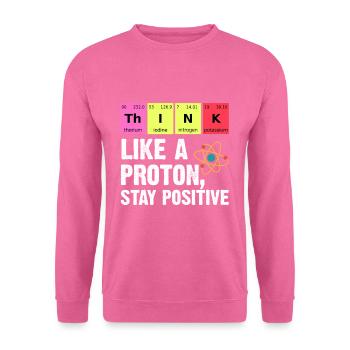 Chimie physicien enseignant étudiant protons - Sweat-shirt Unisexe - rose - Devant