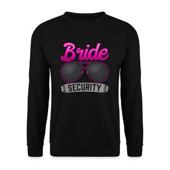 Junggesellinnen Party Heirat Braut Sicherheit Mädc - Unisex Pullover - Schwarz - Vorne - Alina (178cm) & Michal (187cm)