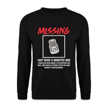 Funny mechanic 10mm socket mechanical engineering - Unisex Sweatshirt - black - Front - Alina (178cm) & Michal (187cm)