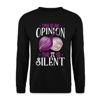 Nombre pi professeur de mathématiques étudiant oignon mathématicien - Sweat-shirt Unisexe - noir - Devant - Alina (178cm) & Michal (187cm)