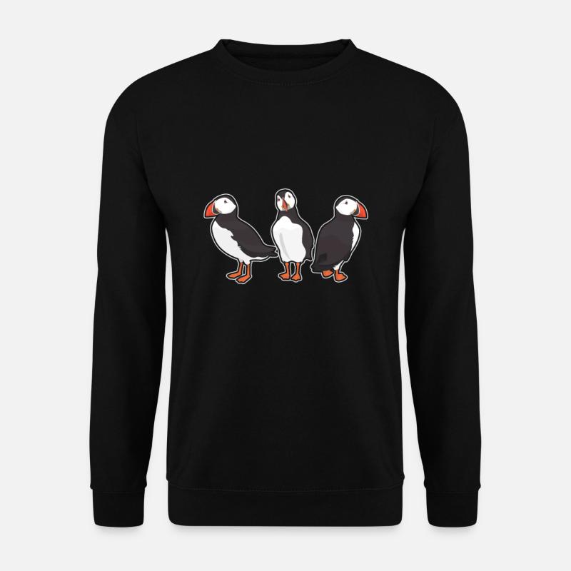 Observation d'oiseaux drôle de macareux - Sweat-shirt Unisexe - noir