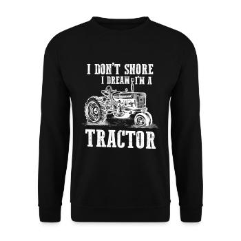 Drôle de conducteur de tracteur fermier ronflement fermier - Sweat-shirt Unisexe - noir - Devant - Alina (178cm) & Michal (187cm)