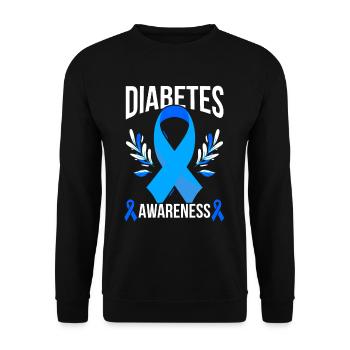 Diabète Famille T1D Diabetic Support - Sweat-shirt Unisexe - noir - Devant - Alina (178cm) & Michal (187cm)