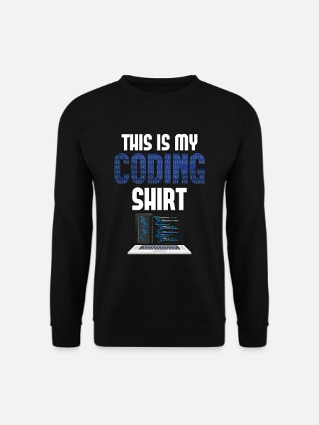 Computer Programmer Coder Nerd Coding - Unisex Sweatshirt - black
