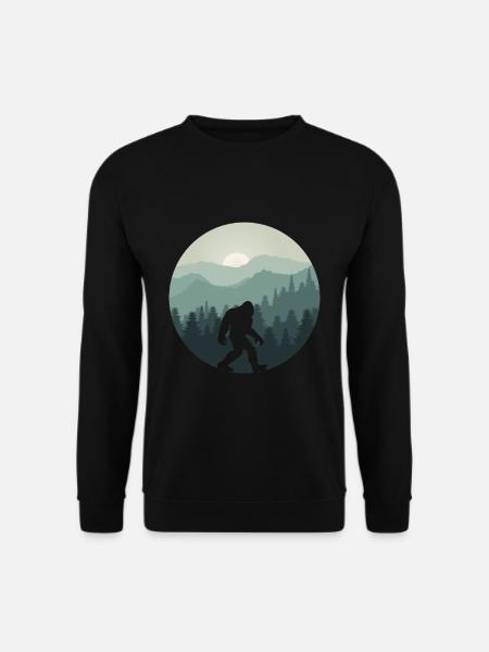 Bigfoot Berg Wald Sasquatch Fan - Unisex Pullover - Schwarz