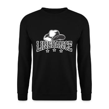 Line Dance Hat Line Dancer Country Music Lover - Sweat-shirt Unisexe - noir - Devant - Alina (178cm) & Michal (187cm)