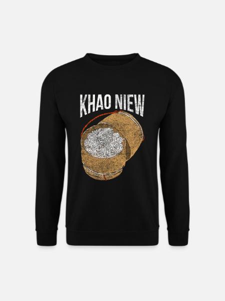 Riz gluant Thai Khao Niew Laos asiatique - Sweat-shirt Unisexe - noir