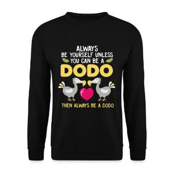 Cadeau drôle d'amant de dodo pour les fans de dodo - Sweat-shirt Unisexe - noir - Devant - Alina (178cm) & Michal (187cm)