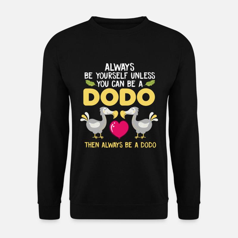 Lustiger Dodo Liebhaber Geschenk für Dodo Fans - Unisex Pullover - Schwarz