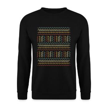 Analog Waveform Modular Synthesizer Musikproduzent - Unisex Pullover - Schwarz - Vorne - Alina (178cm) & Michal (187cm)