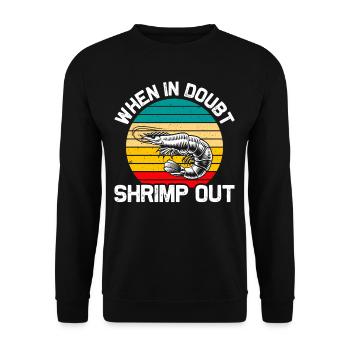 En cas de doute Shrimp out Jiu Jitsu Sports de combat - Sweat-shirt Unisexe - noir - Devant - Alina (178cm) & Michal (187cm)