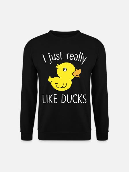 Ducks Fan Funny Duck Lover - Unisex Sweatshirt - black