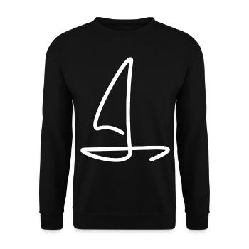Sailing ship art - Unisex Sweatshirt - black - Front - Alina (178cm) & Michal (187cm)