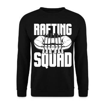 Tenue d’escouade de rafting pour les équipes de navigation de plaisance dans les montagnes - Sweat-shirt Unisexe - noir - Devant - Alina (178cm) & Michal (187cm)