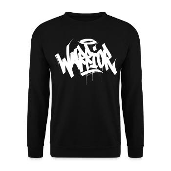 Warrior - Unisex Sweatshirt - black - Front - Alina (178cm) & Michal (187cm)