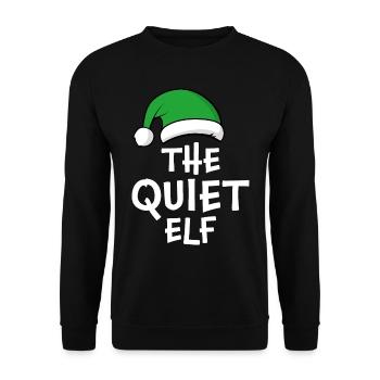 The Quiet Elf - Unisex Sweatshirt - black - Front - Alina (178cm) & Michal (187cm)