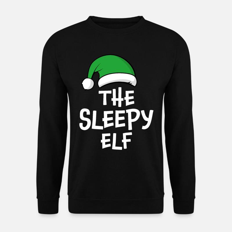 Der schläfrige Elf - Unisex Pullover - Schwarz