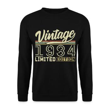 Légende depuis 1984 Né en 1984 Anniversaire 40 ans - Sweat-shirt Unisexe - noir - Devant - Alina (178cm) & Michal (187cm)