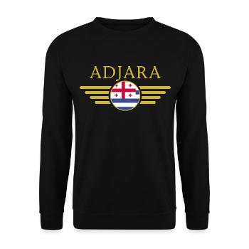 J’aime l’Adjara, T-shirt design de style élégance - Sweat-shirt Unisexe - noir - Devant - Alina (178cm) & Michal (187cm)