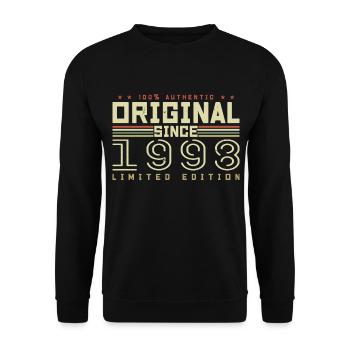Original 1998 Birthday Gift 1998 Retro 1998 - Unisex Sweatshirt - black - Front - Alina (178cm) & Michal (187cm)