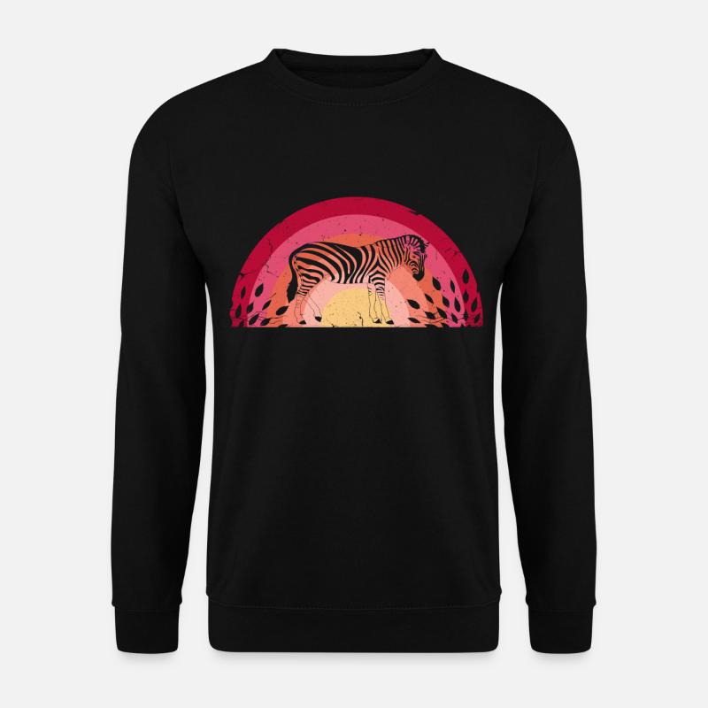 zebra - Unisex Sweatshirt - black