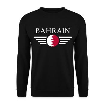 J’aime Bahreïn, T-shirt design de style élégance - Sweat-shirt Unisexe - noir - Devant - Alina (178cm) & Michal (187cm)
