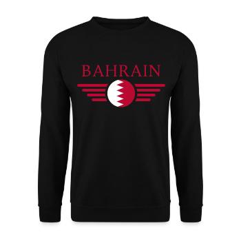 J’aime Bahreïn, T-shirt design de style élégance - Sweat-shirt Unisexe - noir - Devant - Alina (178cm) & Michal (187cm)